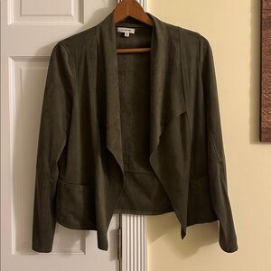 Faux Suede Forest Green Jacket
